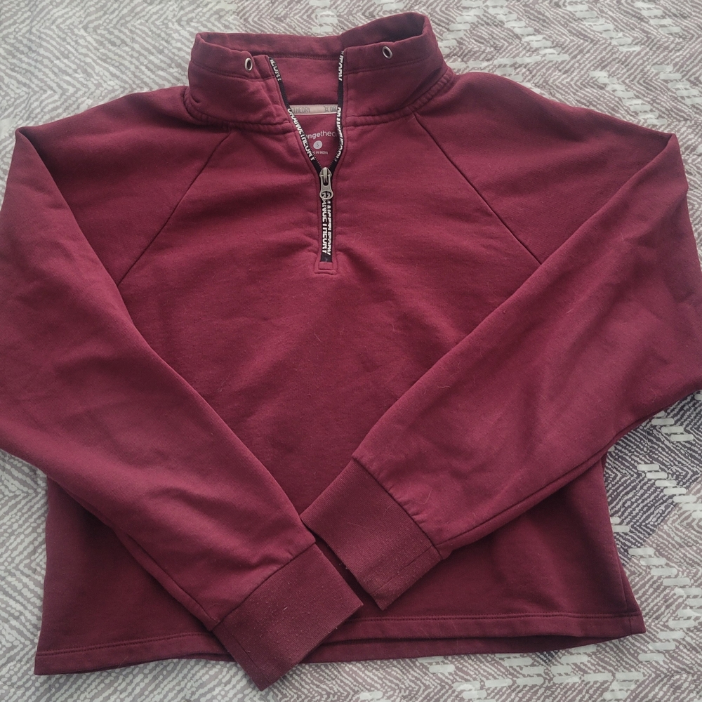 Burgundy Half-Zip Sweater